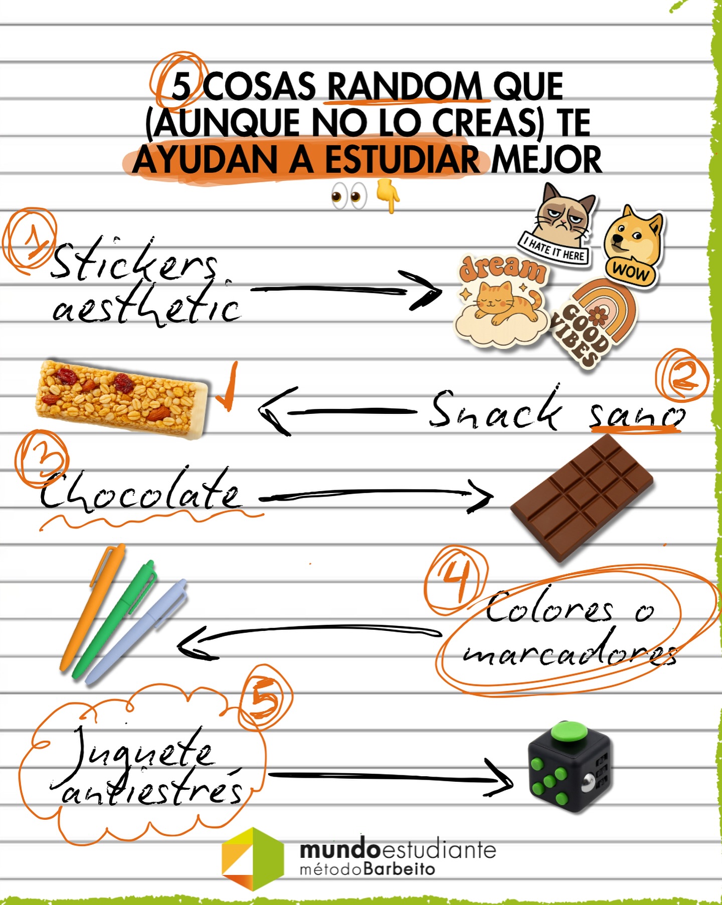 MundoEstudiante - Stickers aesthetic → cuando los apuntes se ven ...