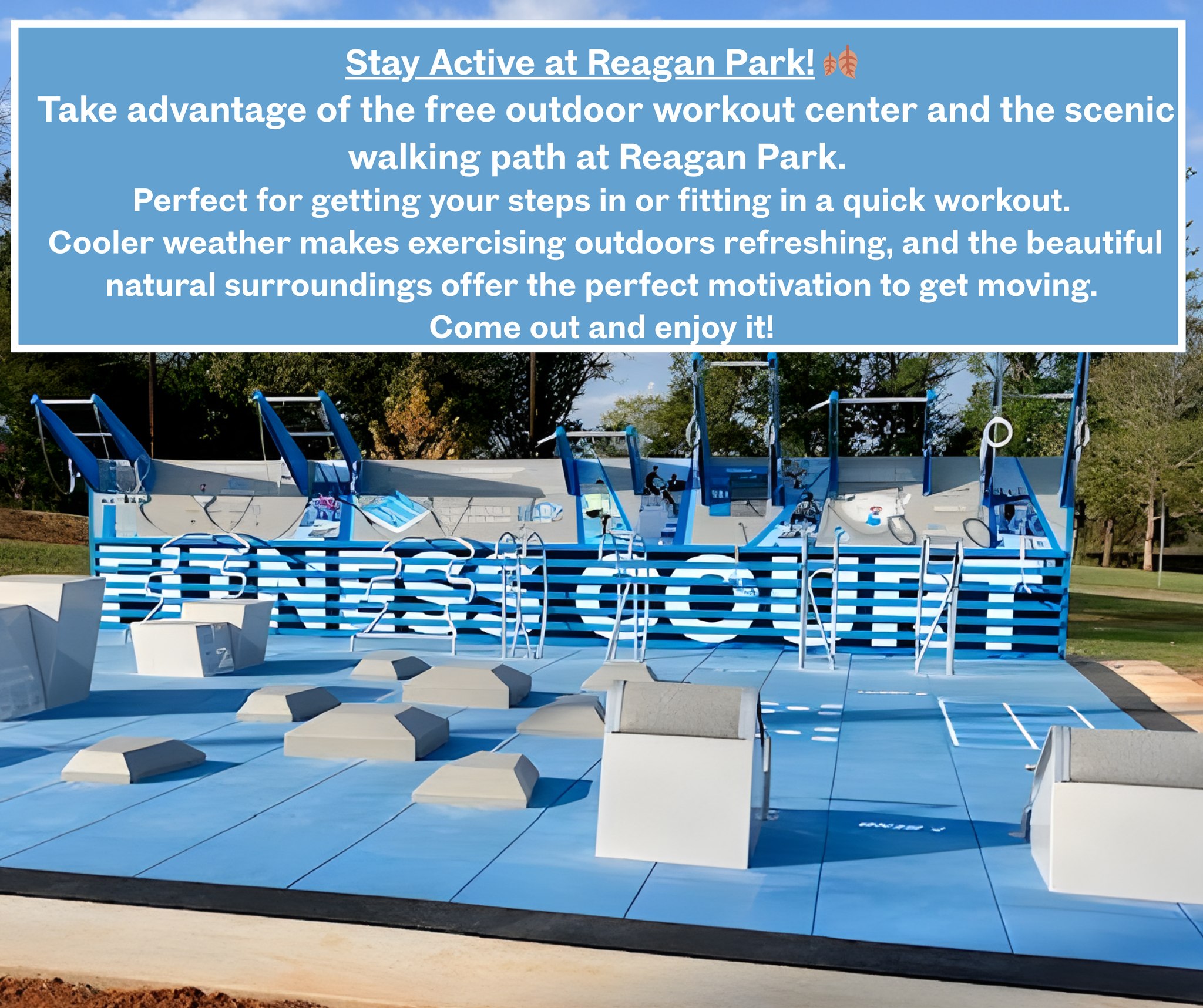 City - 🌳 Stay Active at Reagan Park! 🏃‍♀️🍂 Take advantage of the free ...