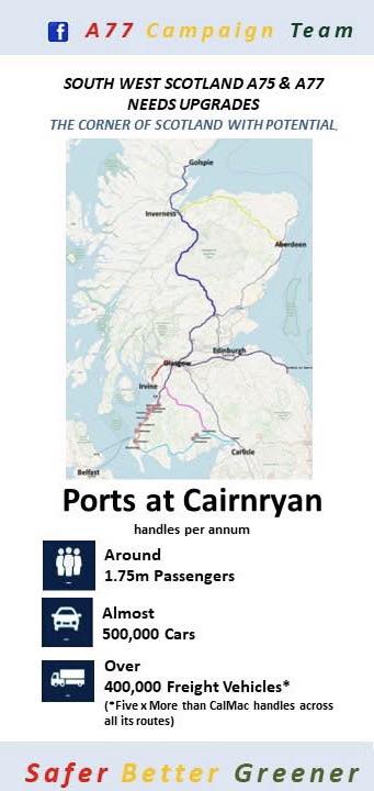 A77 - Between Stranraer and Wick, the only town you pass through is ...
