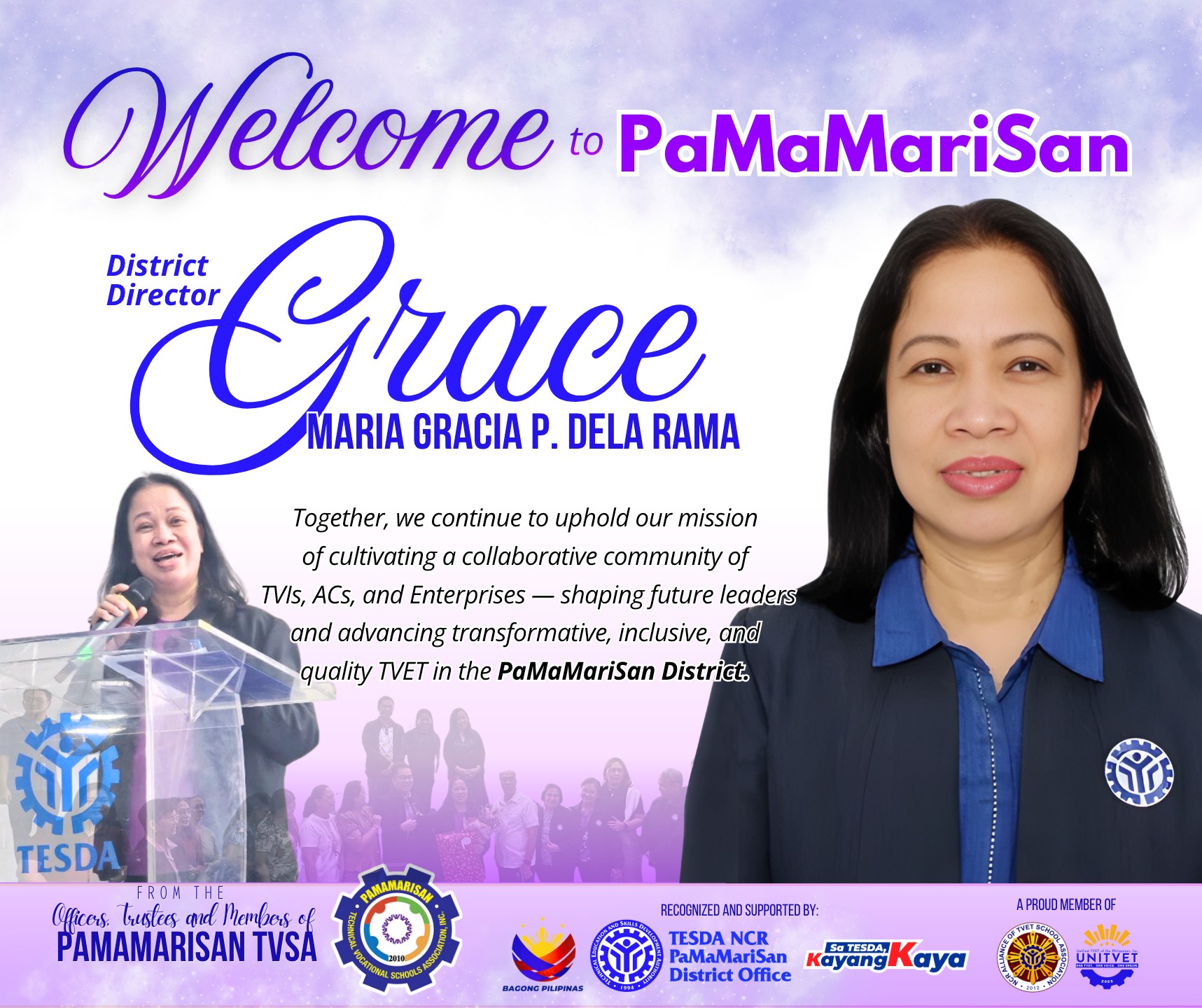 PAMAMARISAN - 🌟 Welcome, District Director Maria Gracia P. Dela Rama! 🌟 ...
