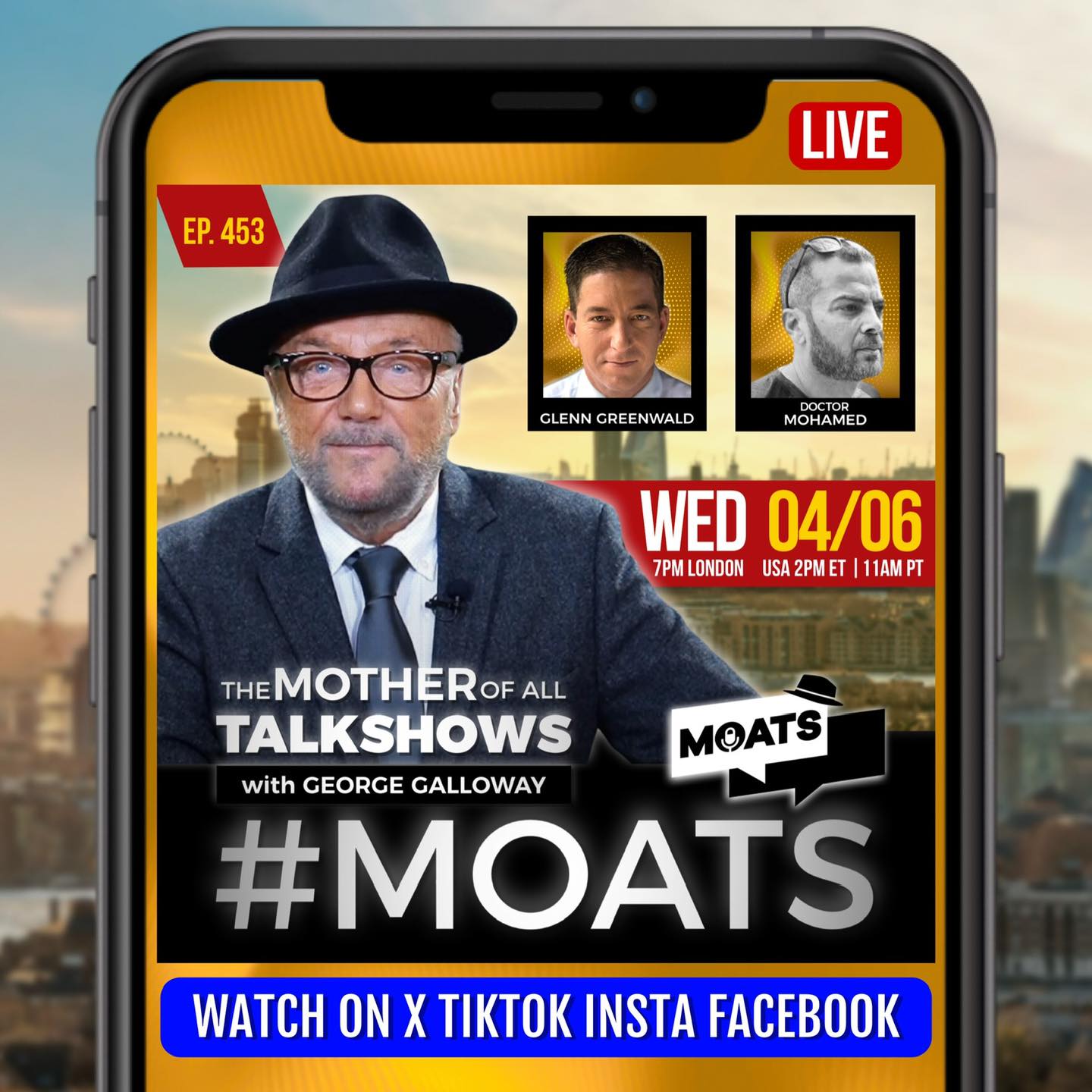 George Galloway - 🔴 WEDNESDAY 🎙️#MOATS Join me for The... | Facebook