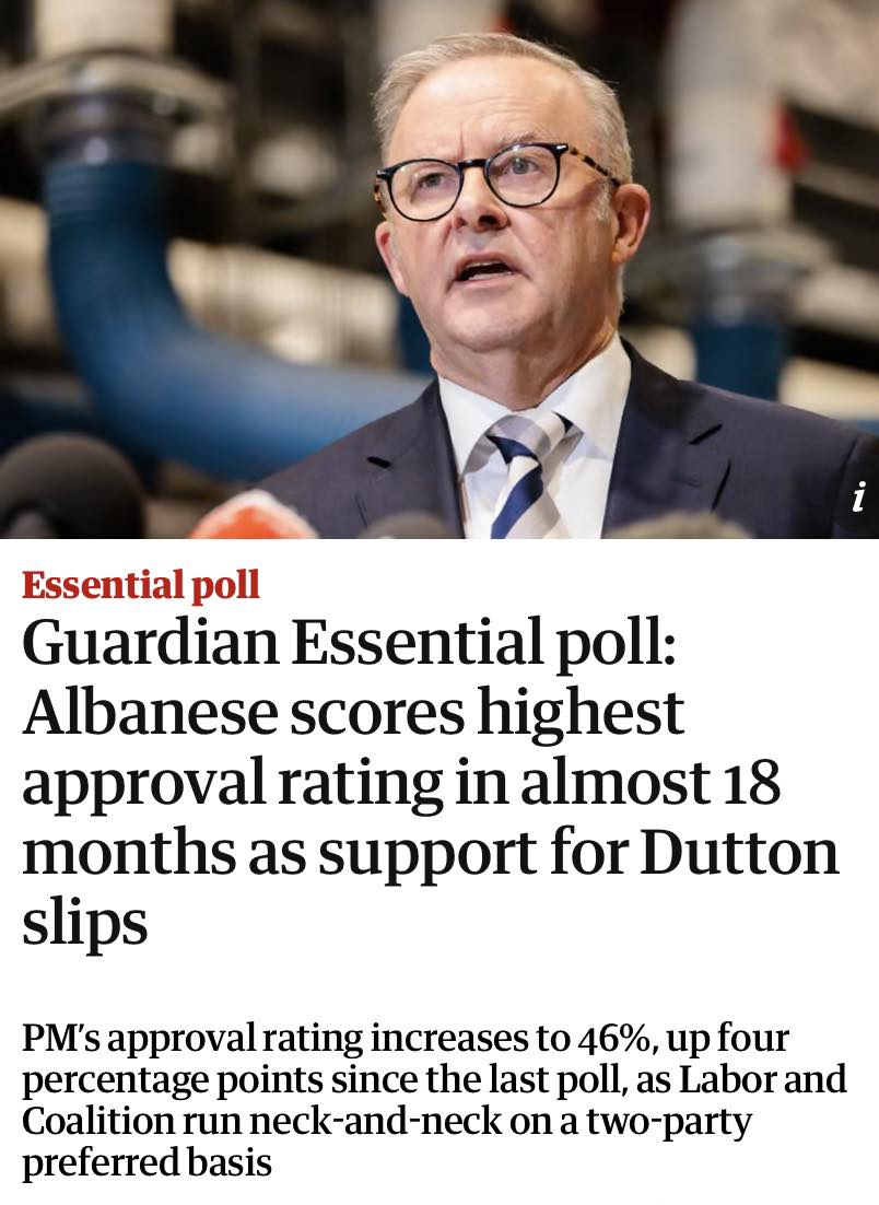 Truth - #EssentialPoll #Poll #AlboMP #ALP More Australians approve of ...