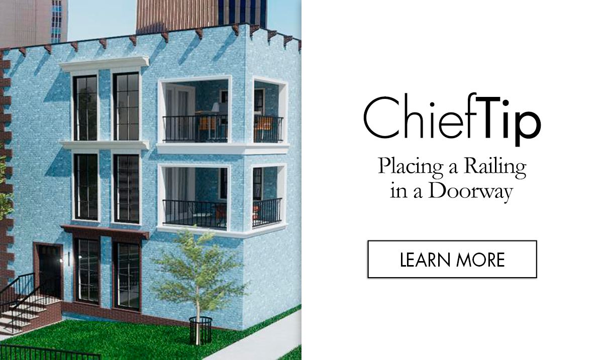 Chief Architect - 👉 ChiefTip: Placing a Railing in a... | Facebook