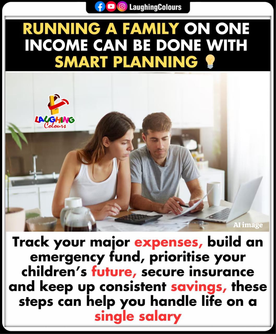 Laughing - Family budgeting made easy 💡 #MoneyManagement # ...