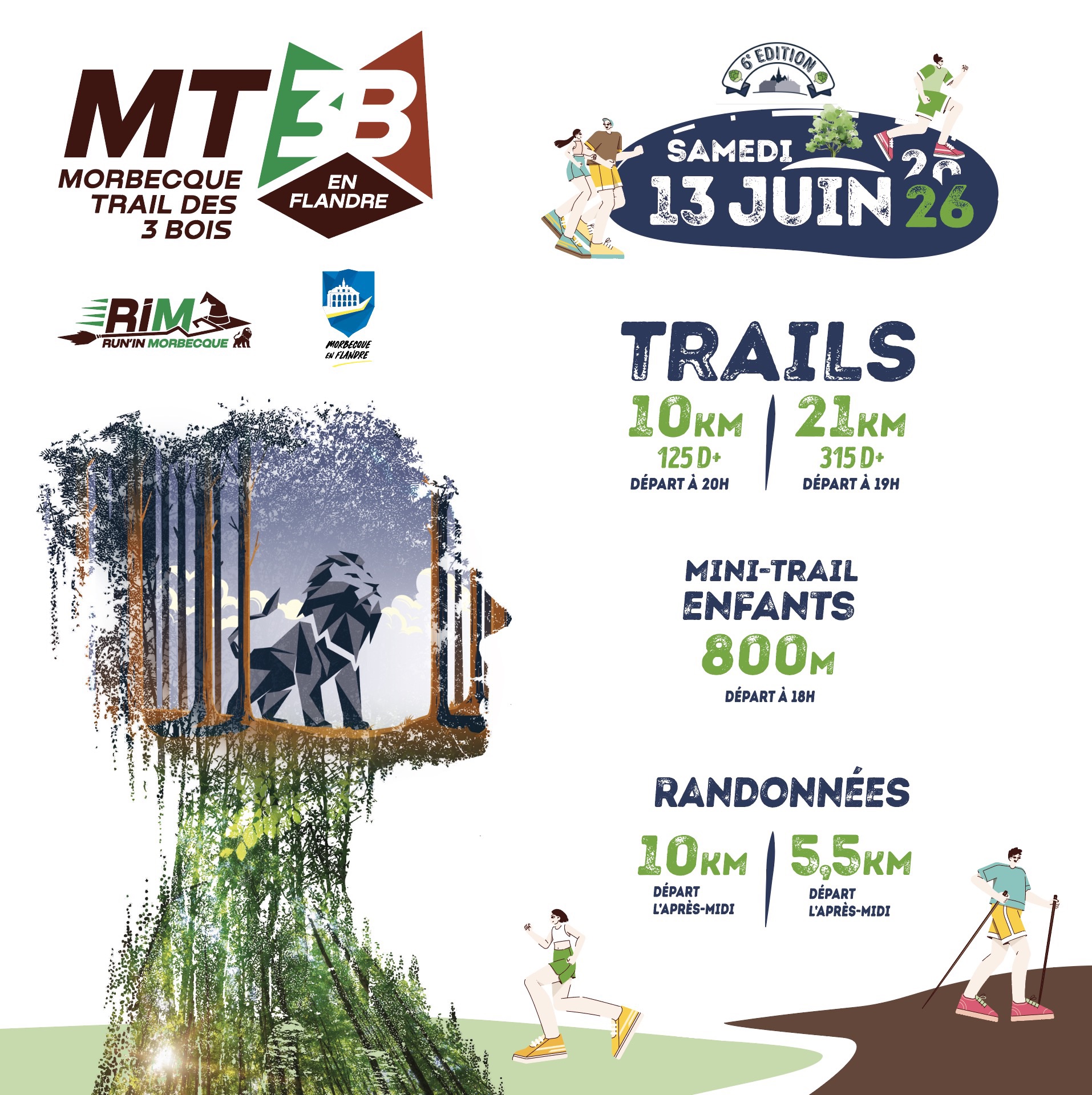 MT3B - Morbecque Trail... - MT3B - Morbecque Trail des 3 Bois