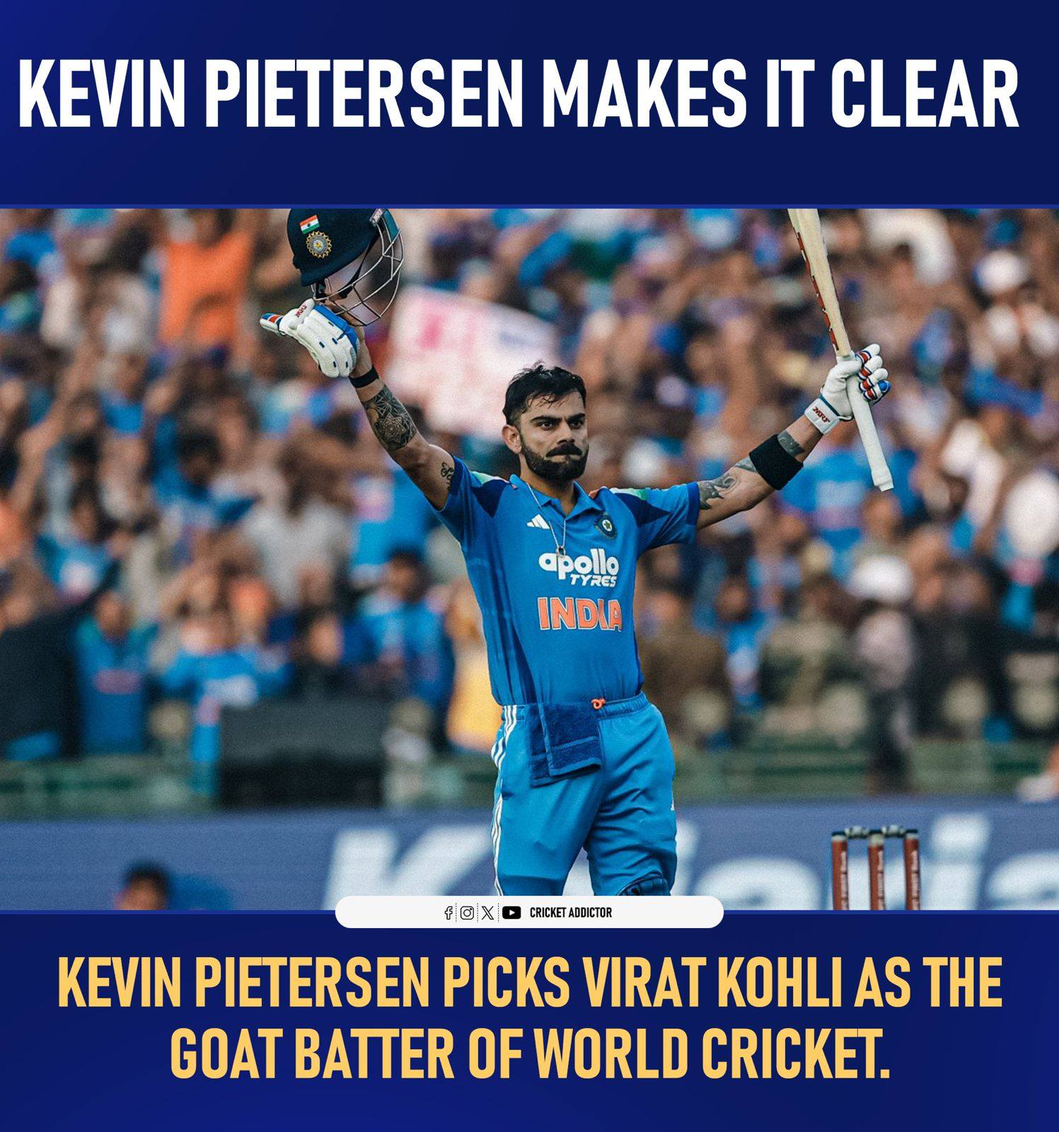 Cricket - High praise from KP — Virat Kohli named the greatest batter ...