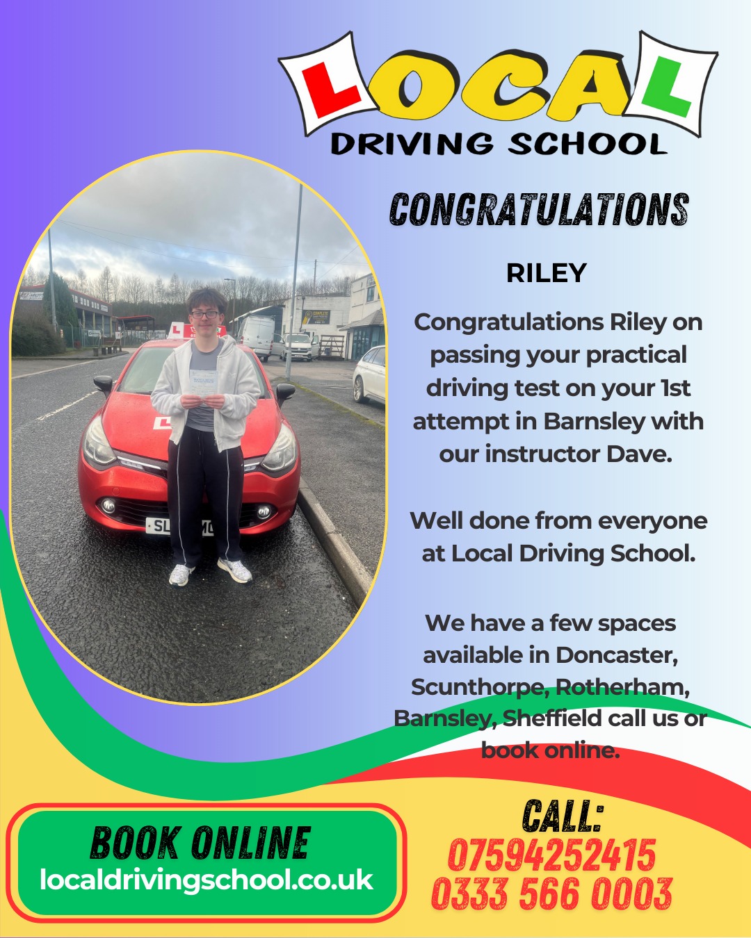 🤩🎉IT A 1ST ATTEMPT PASS FOR... - Local Driving School | Facebook