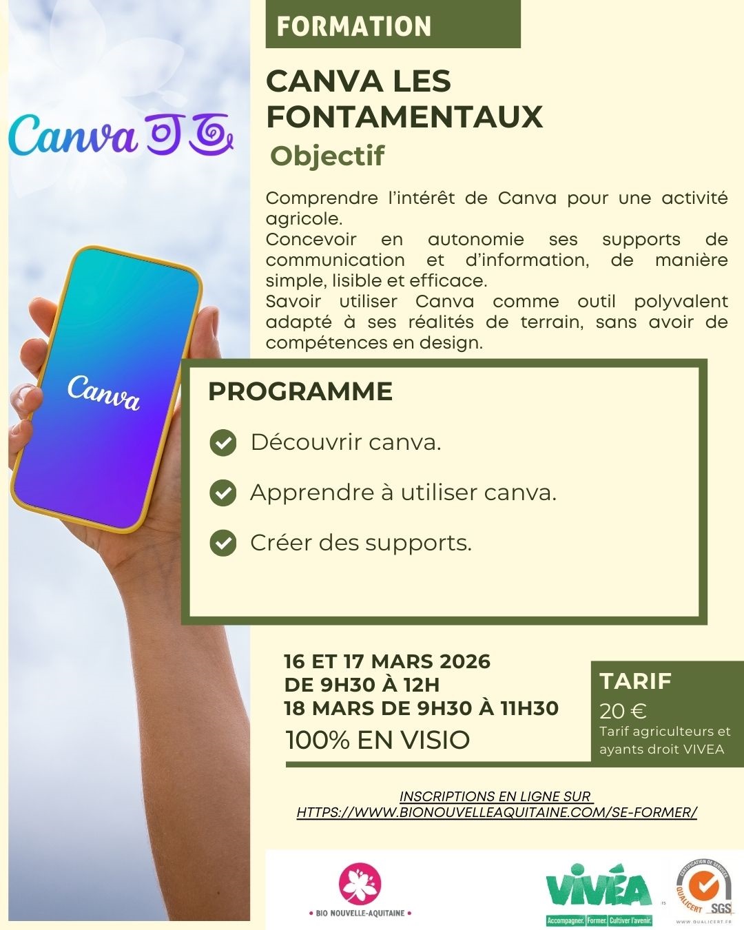 Agrobio 47 - 🎯Comprendre l’intérêt de Canva pour une... | Facebook