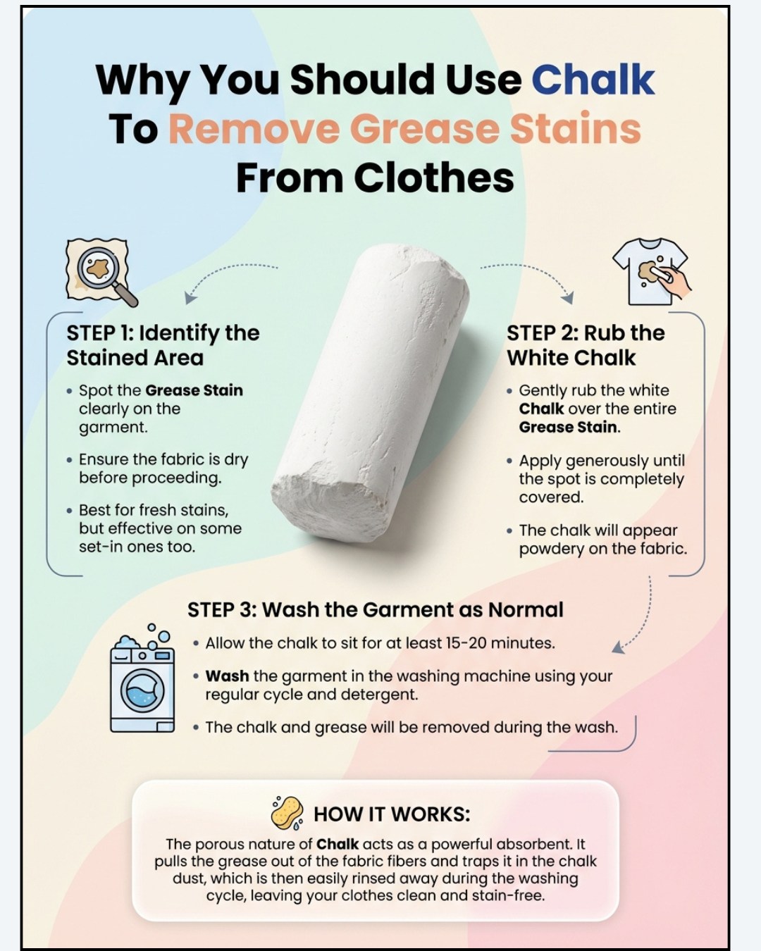 how to get grease out of a dress Why You Should Use Chalk Remove Stains From Clothes Grease stains can be persistent nuisance on your favorite clothing items. However, the solution may be simpler than you think return
