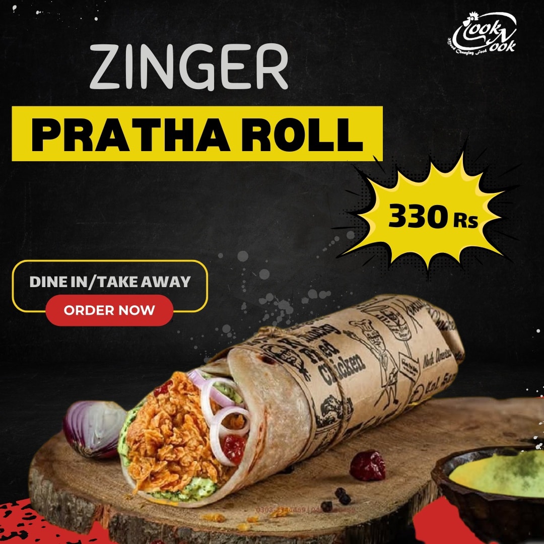 CookNook - ♦️Zinger Pratha Roll ♦️ ️Deliciousness jumping into the ...
