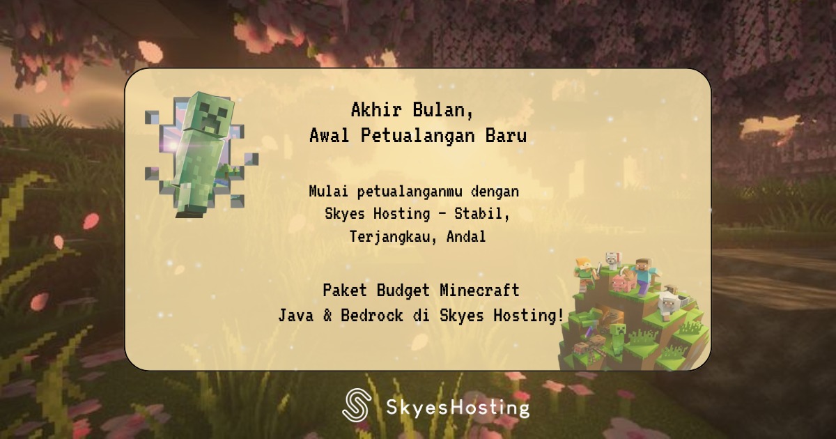Skyes Hosting - 🔥 Paket Budget Minecraft Java & Bedrock di... | Facebook