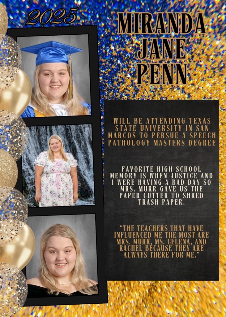 Rochelle ISD - 🌟 Senior Spotlight Miranda Jane Penn! 🌟 | Facebook