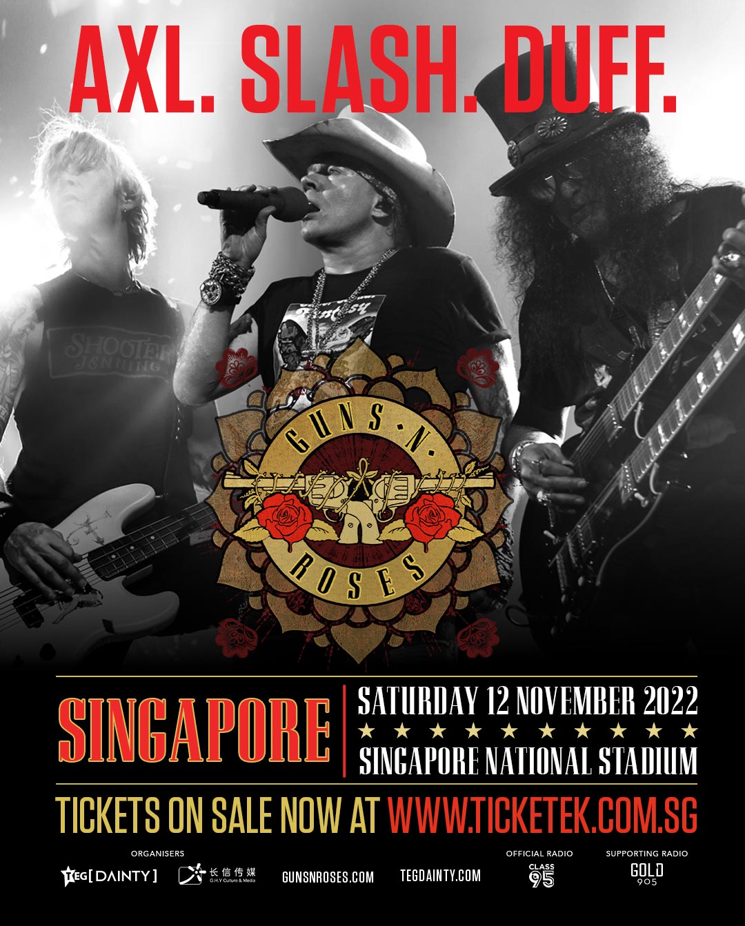 Japan Roses ポスター 2022 Tour Guns N'