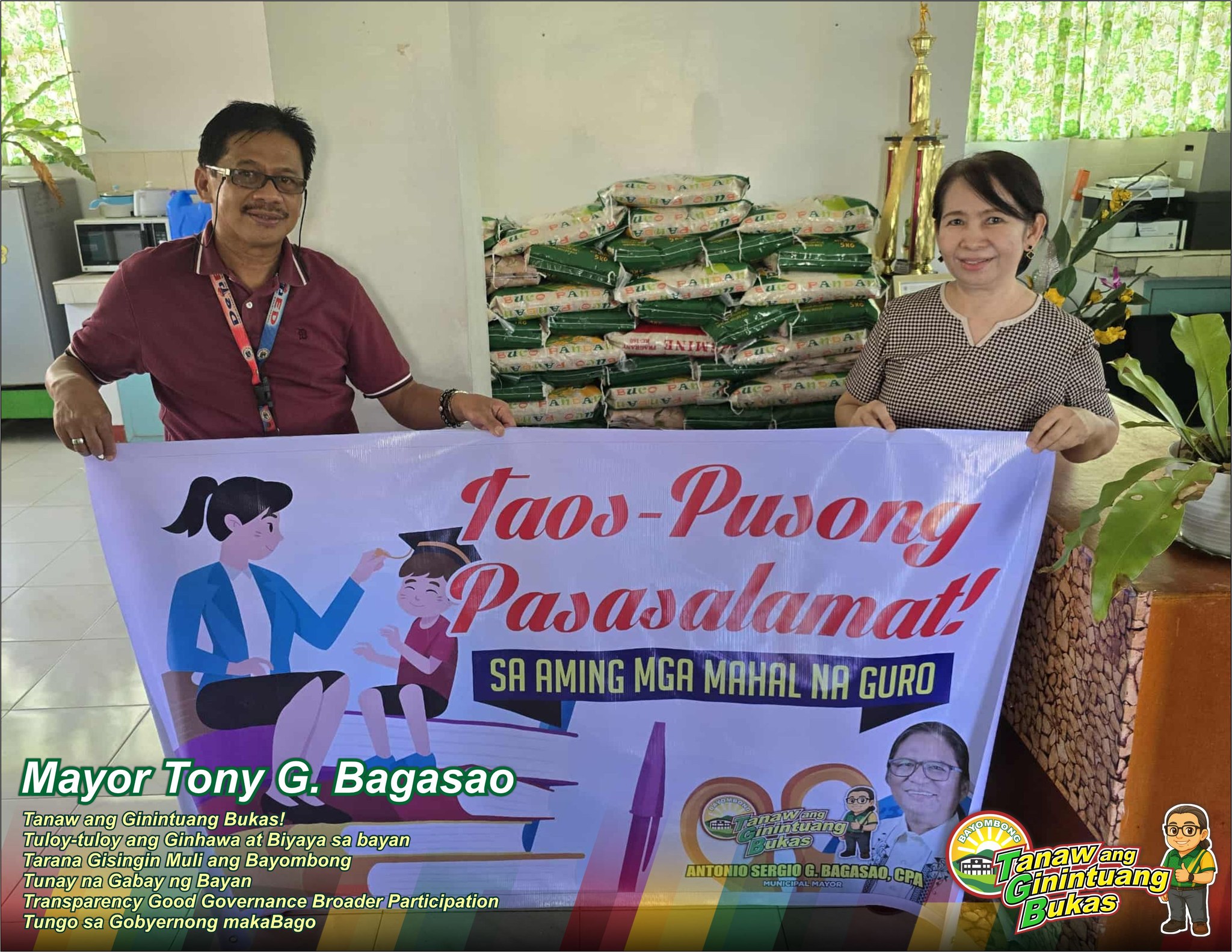 Bilang pasasalamat at... - Mayor Tony G. Bagasao - TGB | Facebook