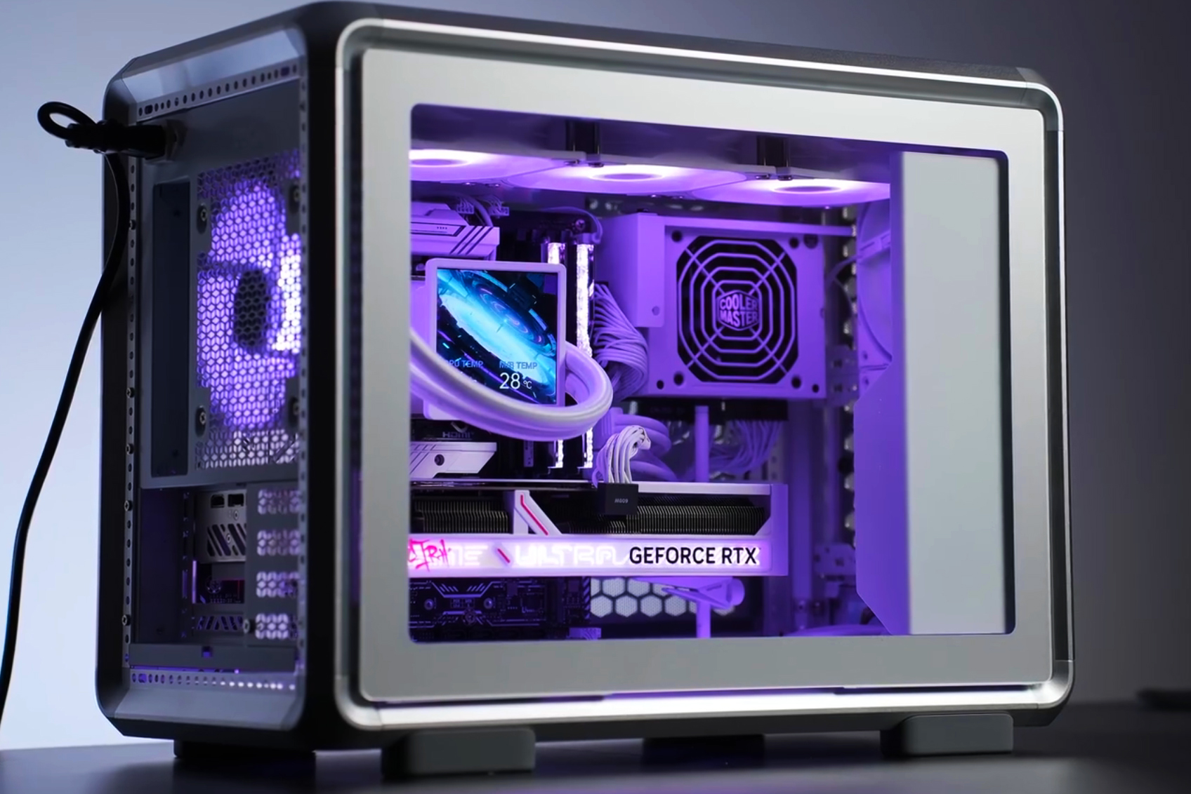 Cooler Master MasterFrame 400 Mesh build featuring the iGame