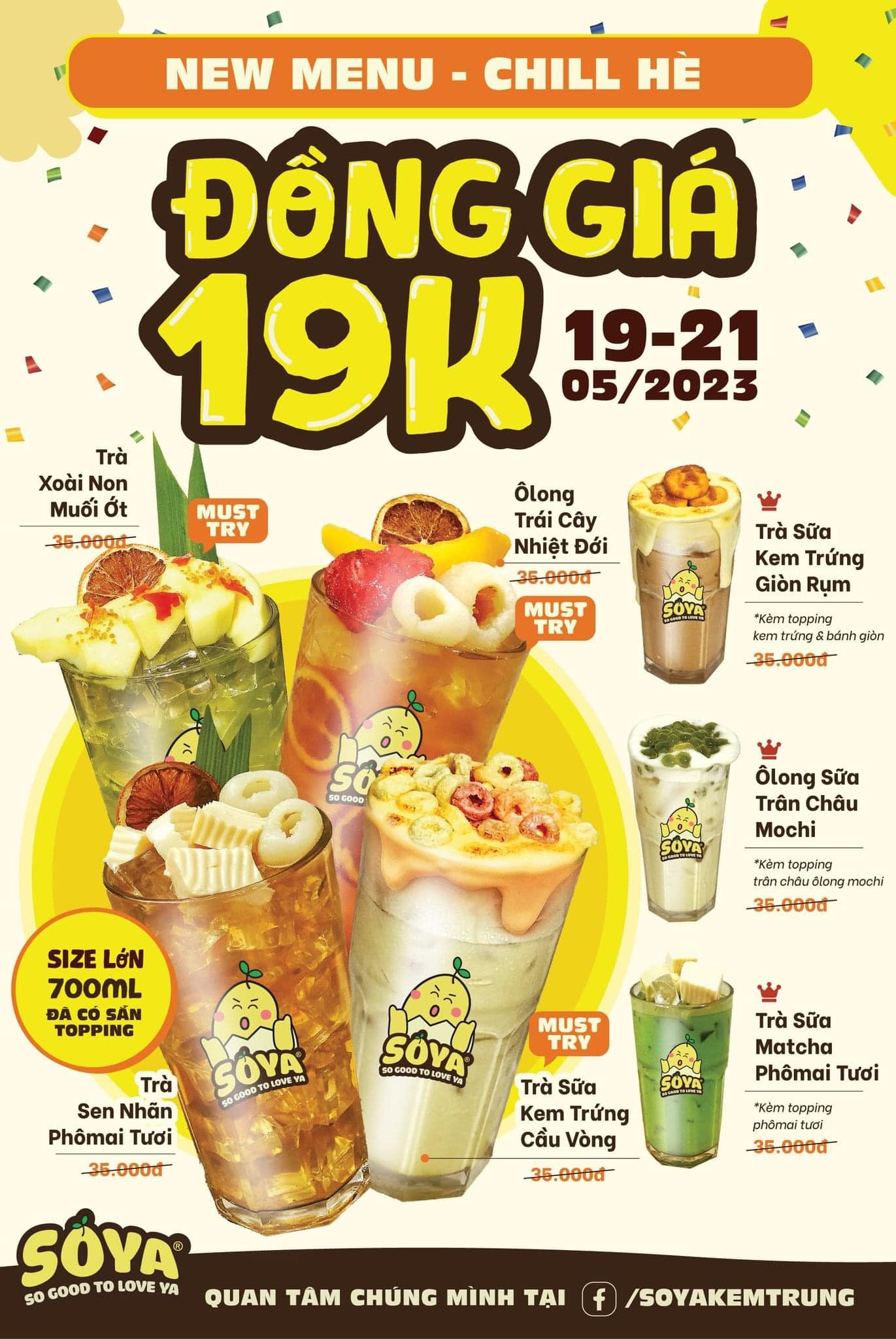 🎊CHÀO MENU NƯỚC MỚI VỚI DEAL HỜI🎊... - SOYA - Tiệm Kem Trứng | Facebook