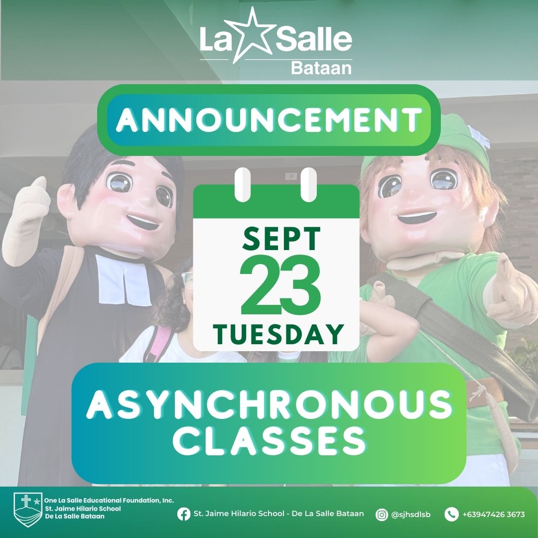 St. - 📢 Announcement: Asynchronous Class Due to Typhoon Due to the ...
