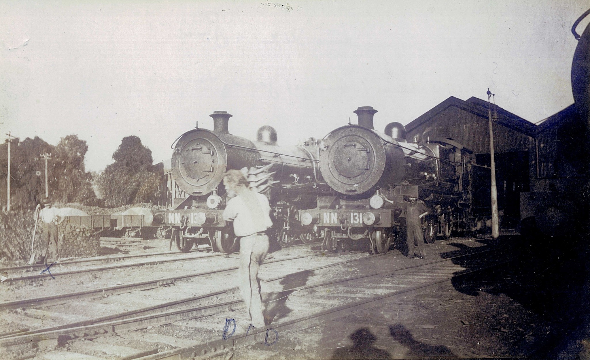 Lost - A photograph of two NN Class locomotives facing Narrandera at ...