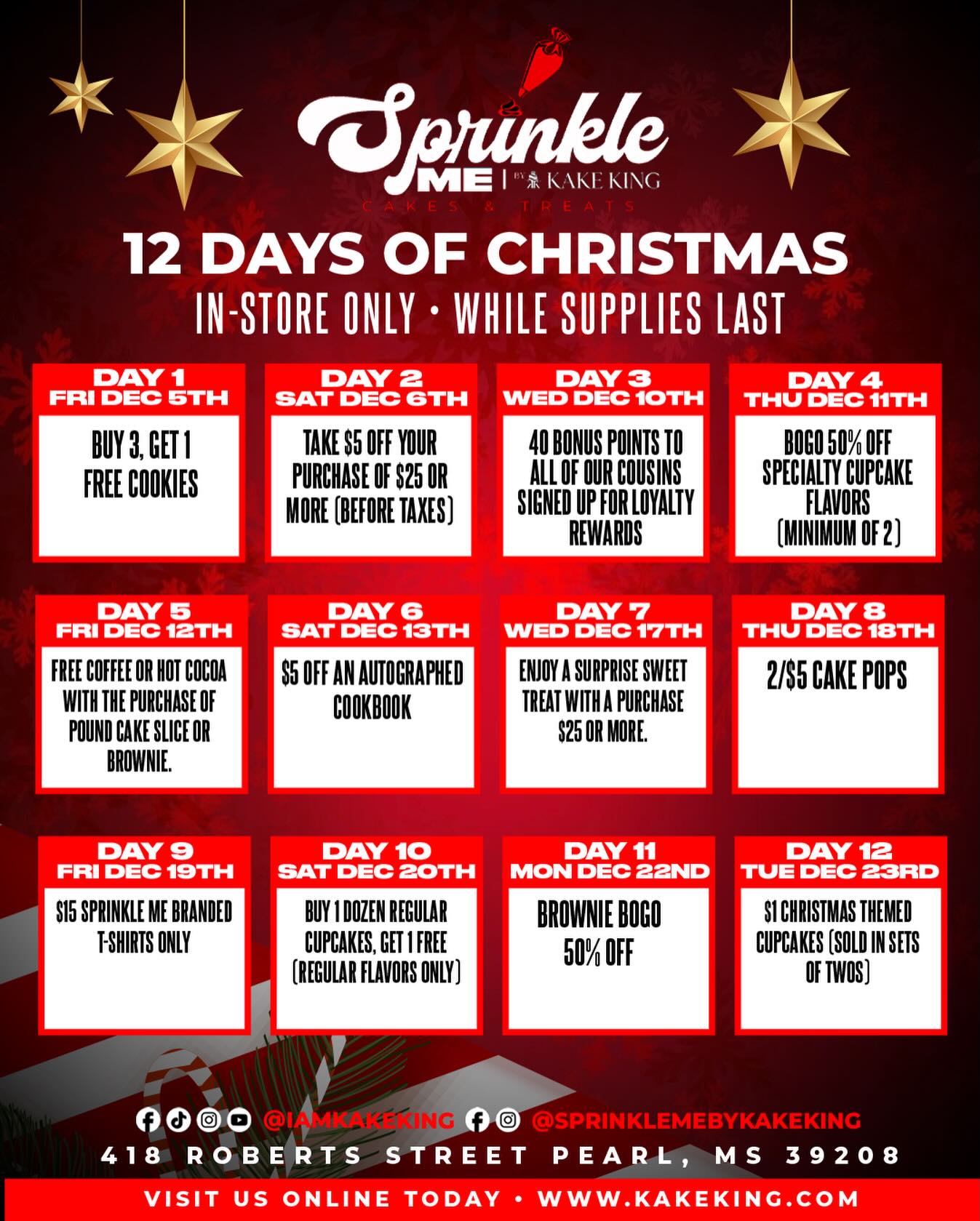 Sprinkle - 🎄 It’s officially our 12 Days of Christmas at Sprinkle Me by ...