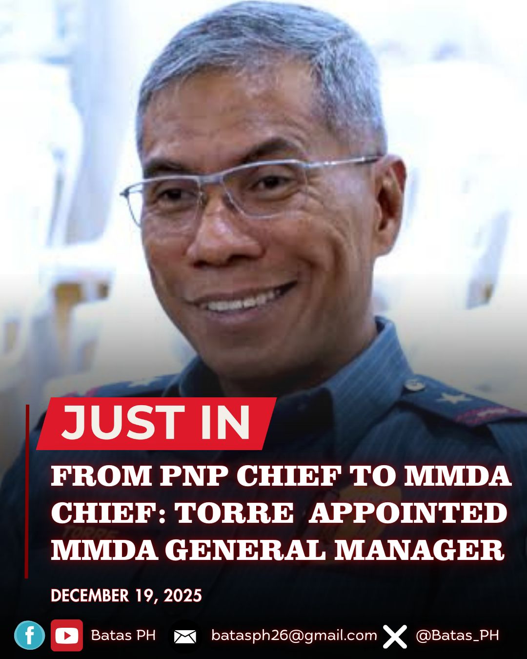 Batas PH - FROM PNP CHIEF TO MMDA CHIEF JUST IN:... | Facebook