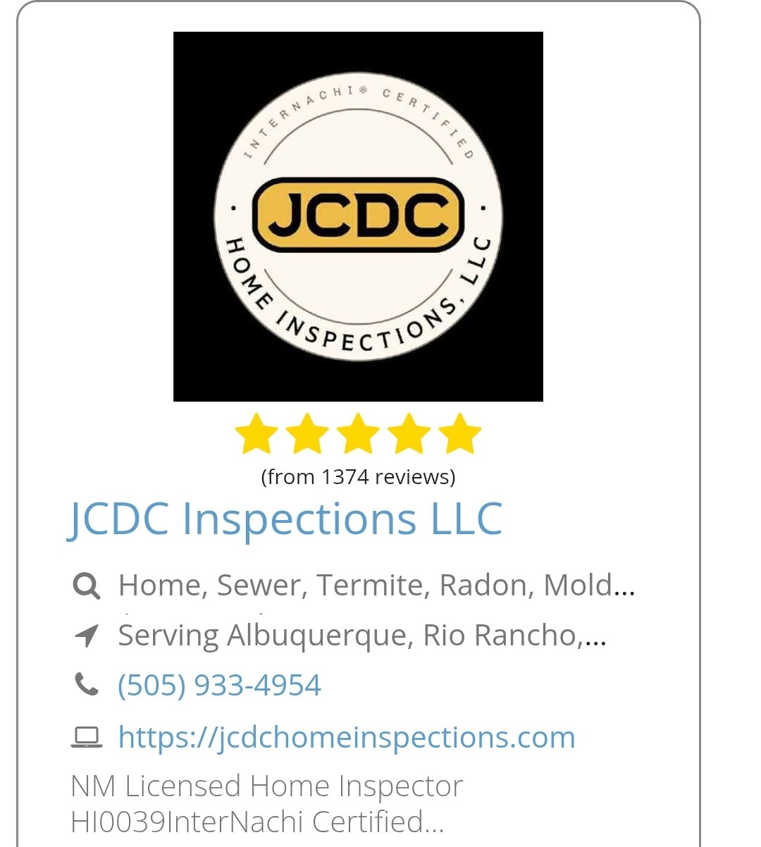 JCDC Home Inspections LLC | Albuquerque NM