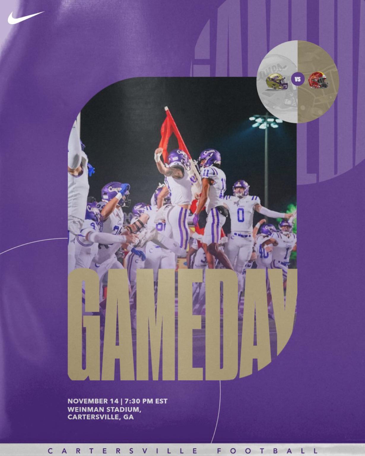 It’s Round 1 of the... - Cartersville Canes Touchdown Club | Facebook
