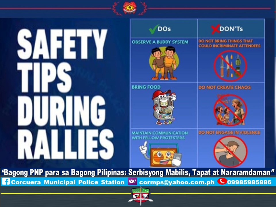 Safety Reminders... - Corcuera Municipal Police Station | Facebook