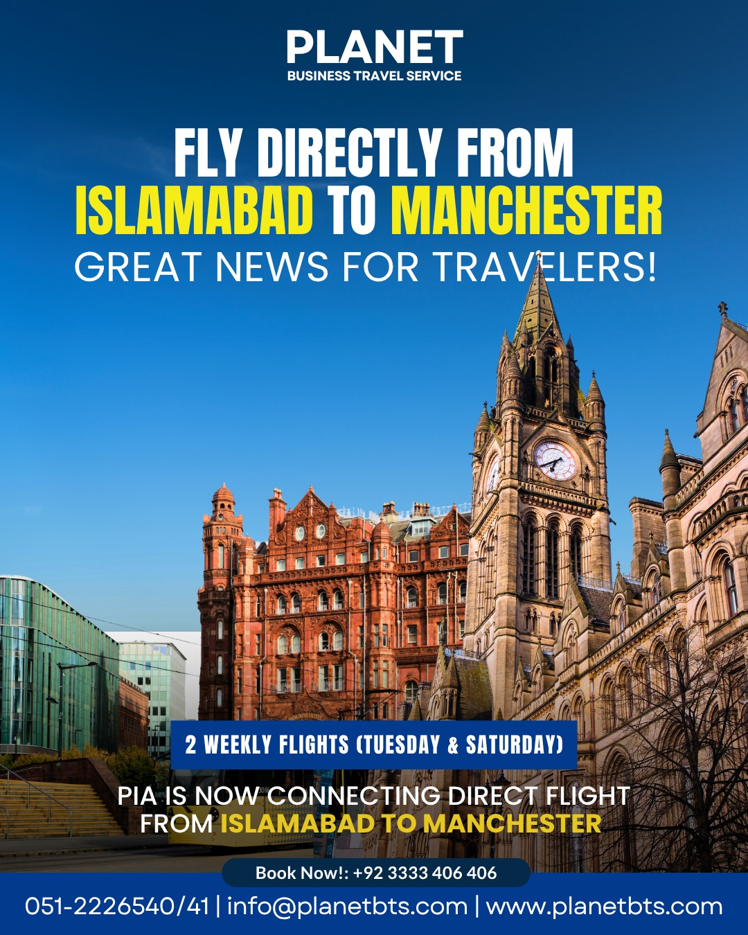 Planet - ChatGPT said: ️ Fly Direct from Islamabad to Manchester! Great ...