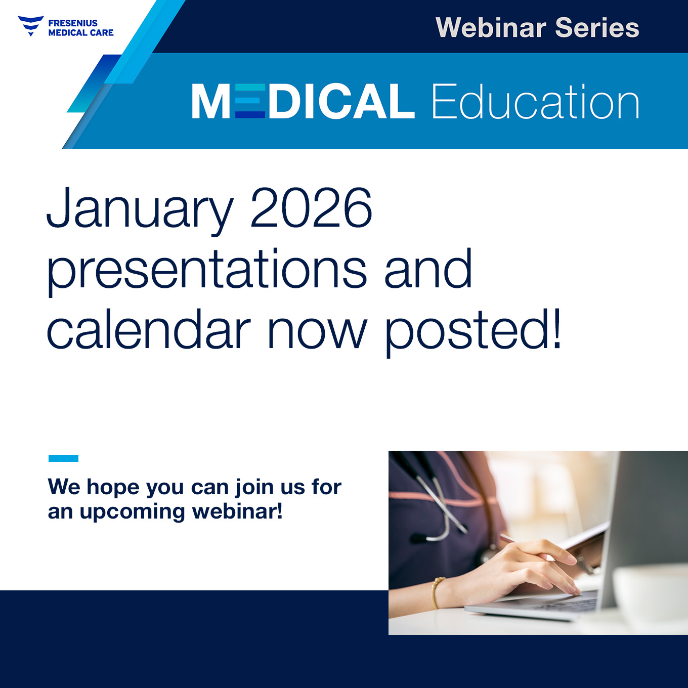 Fresenius - The Medical Education Webinar Series January 2026 ...