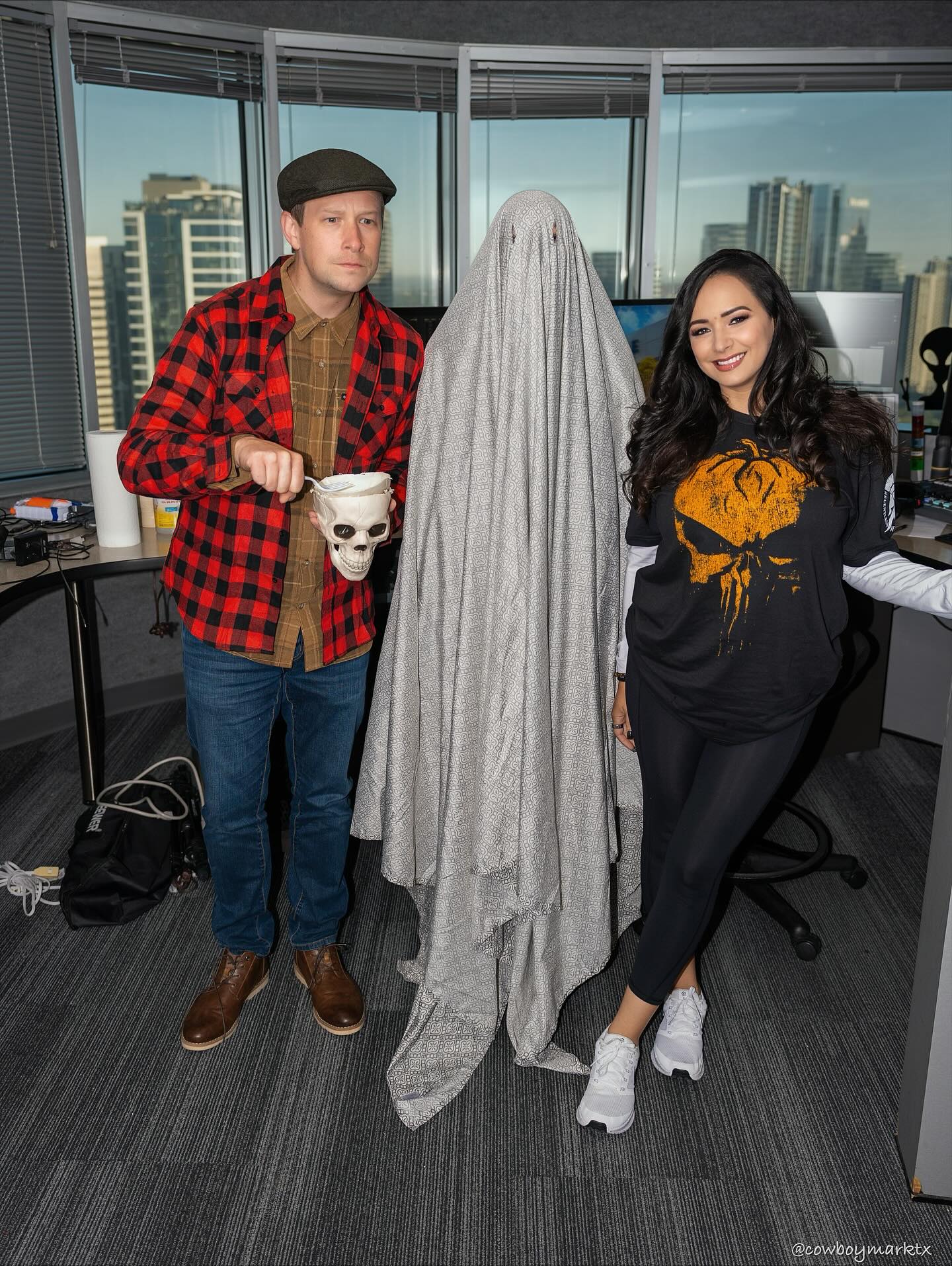 A pumpkin, the 93Q hallway ghost, and Ed Gein walk into a radio