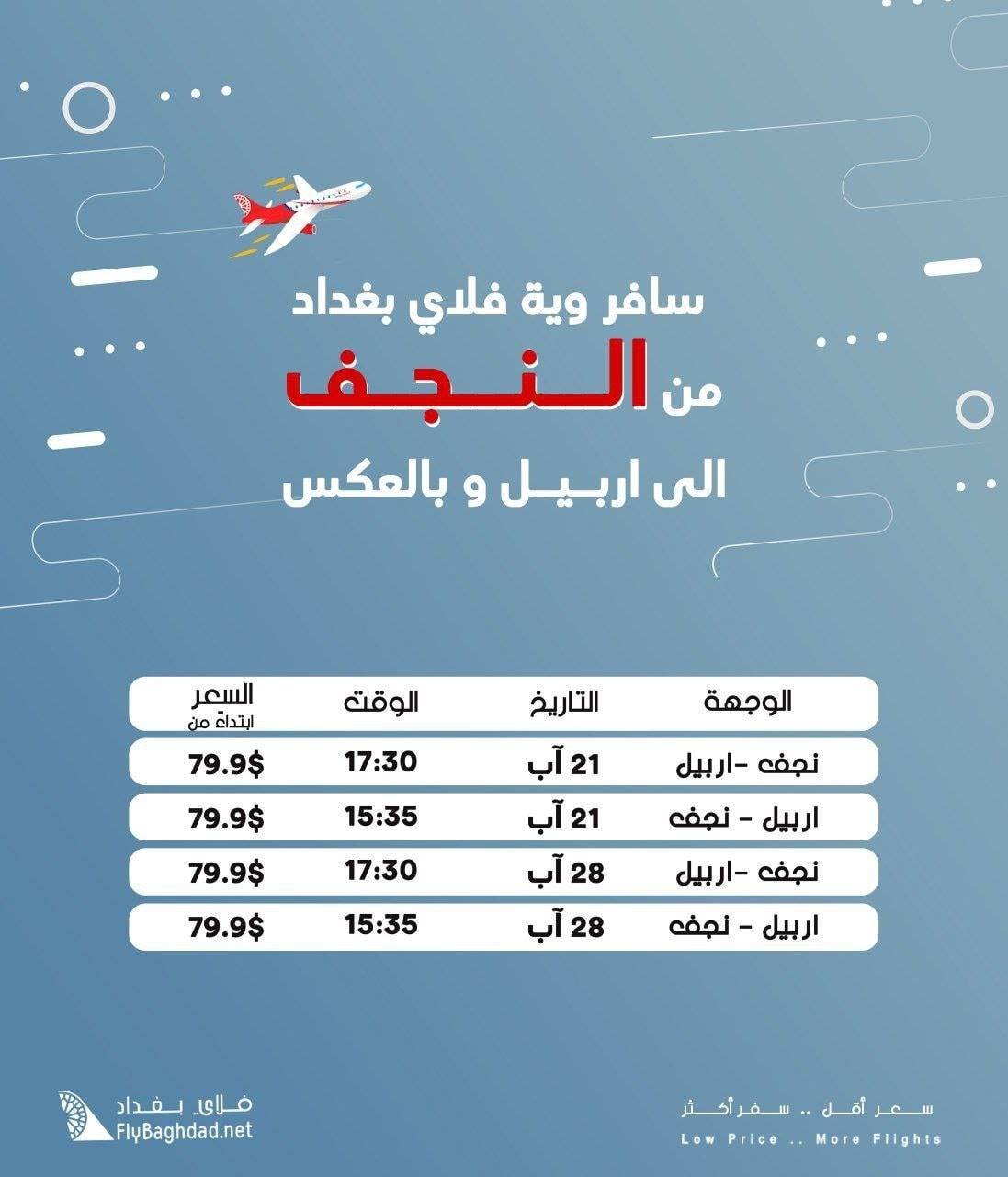 وجهة جديدة سافر من النجف إلى مطار النجف الاشرف الدولي Facebook