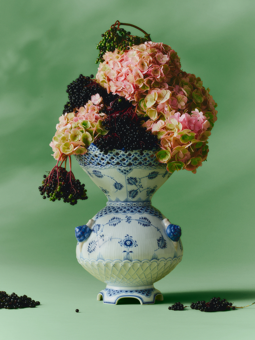 The new Blue Fluted Full Lace Vase is a treasure from the Royal