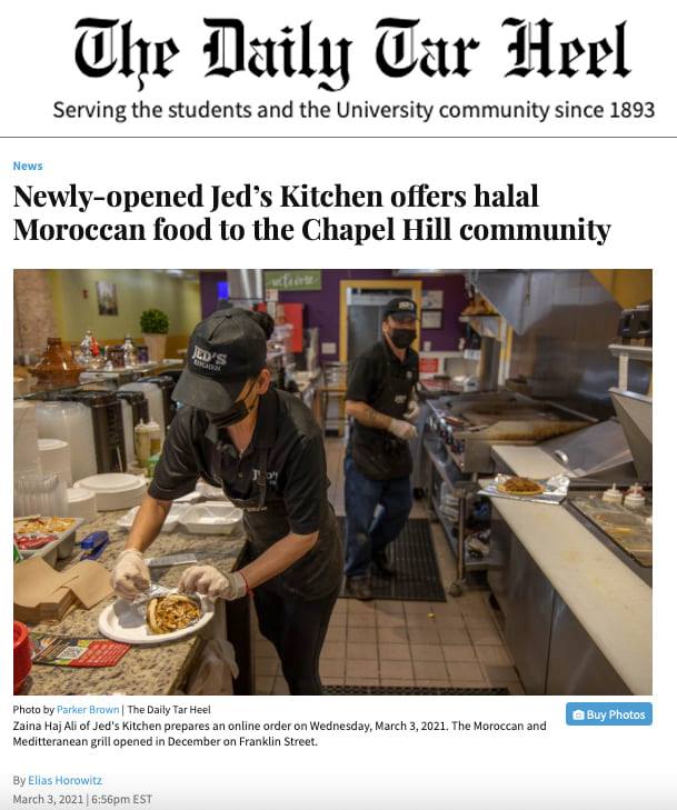 Jed's Kitchen | Chapel Hill NC