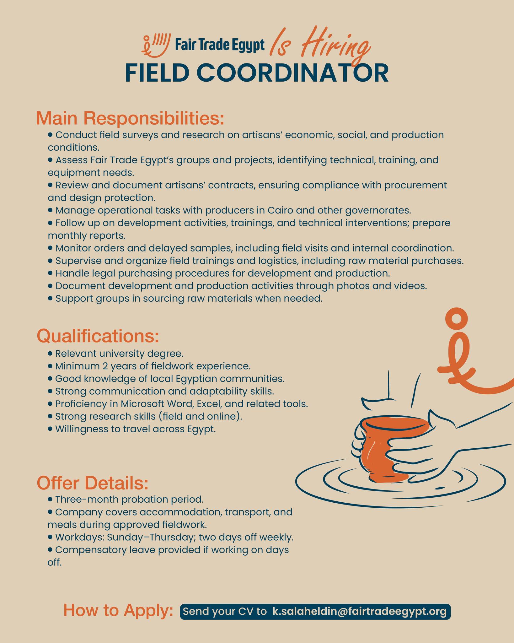 We’re growing our team! 🌿 If you’re... - Fair Trade Egypt | Facebook