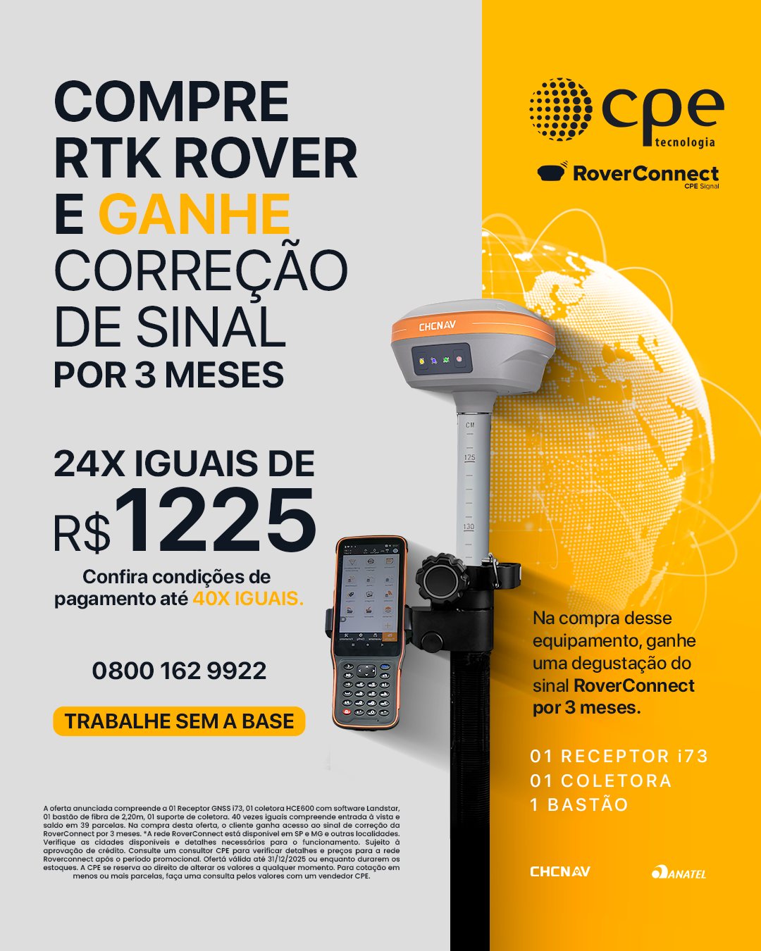 CPE - 🚀 Trabalhe sem base e com mais liberdade! Na compra do seu RTK ...