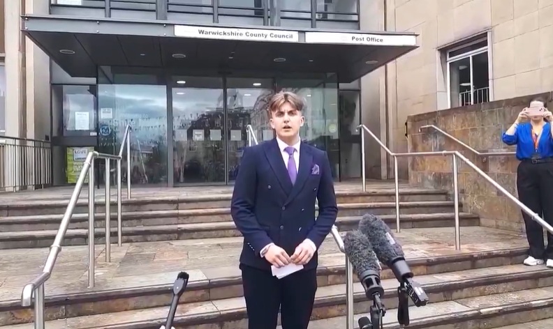 Warwick - Reform UK councillor George Finch has made his first speech ...