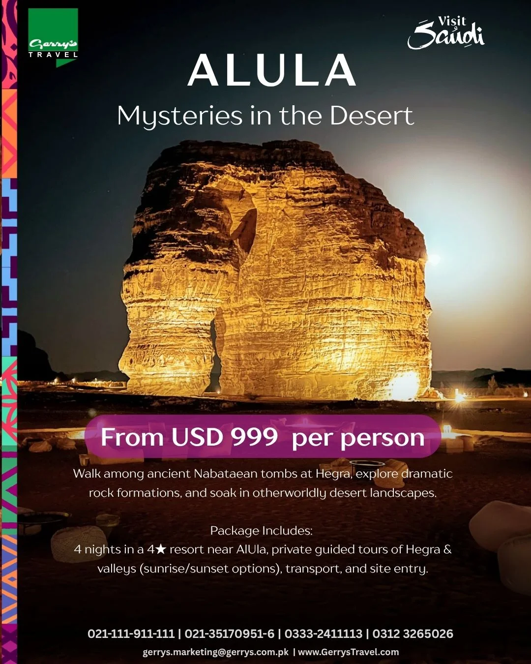 Gerry's - AlUla — Mysteries in the Desert Walk among ancient Nabataean ...