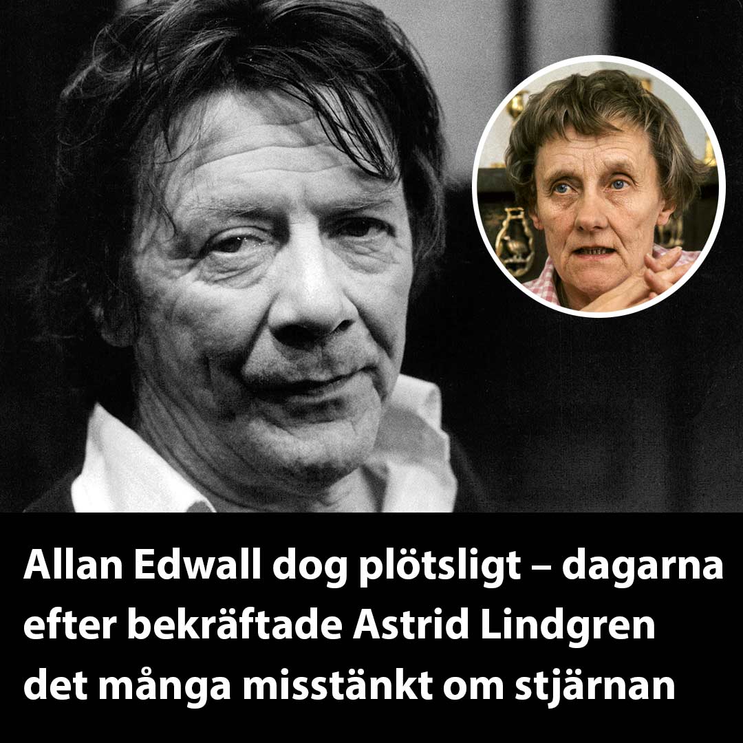 Newsner - Bara dagar efter Allan Edwalls död bekände Astrid Lindgren ...
