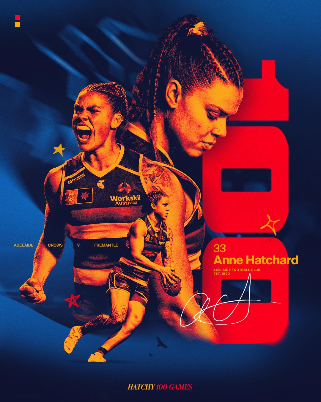 The second Crow to play 100 AFLW... - Adelaide Football Club | Facebook