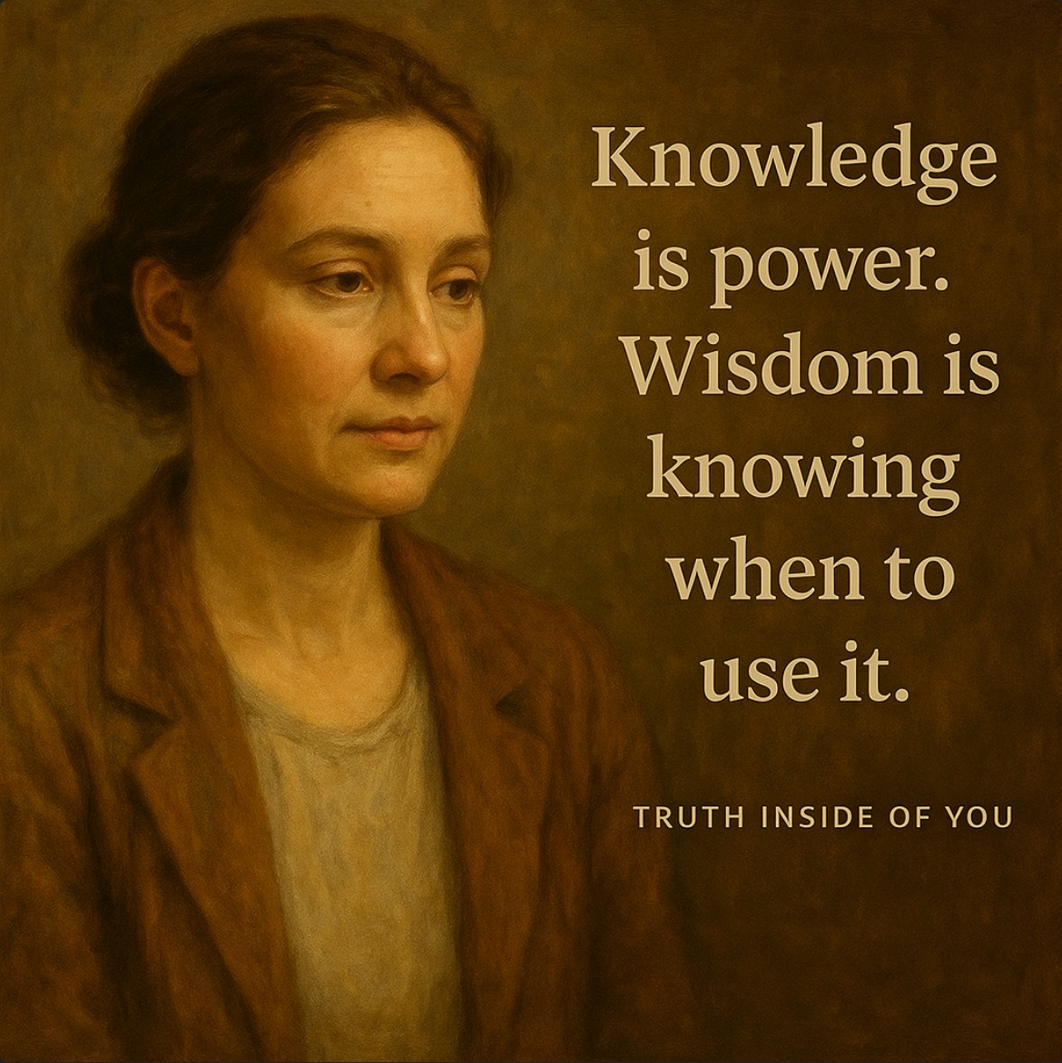Truth - ⚡📖 Knowledge gives you strength, but wisdom shows you the right ...