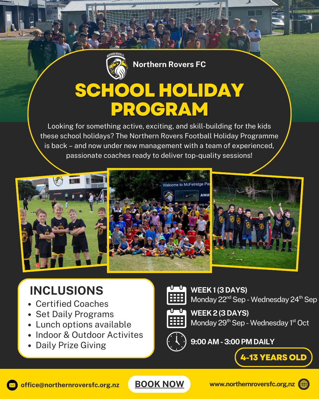 Northern - ⚽ Northern Rovers FC School Holiday Program is Back – still ...