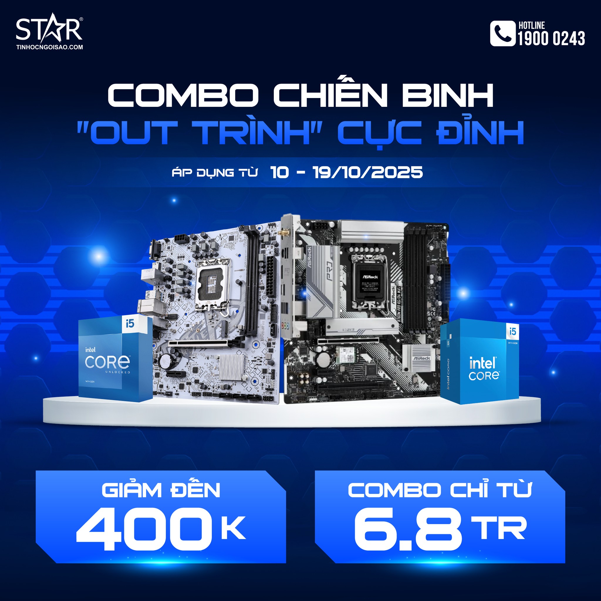 🔥 COMBO CPU INTEL CORE I5 14400 + MAIN... - TIN HỌC NGÔI SAO | Facebook