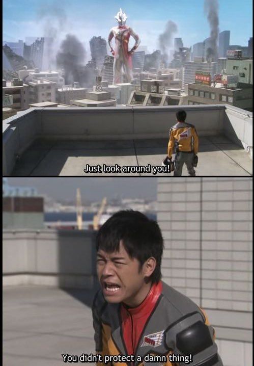Henshin - [#SkyRider] And once again the day is saved by Ultraman ...