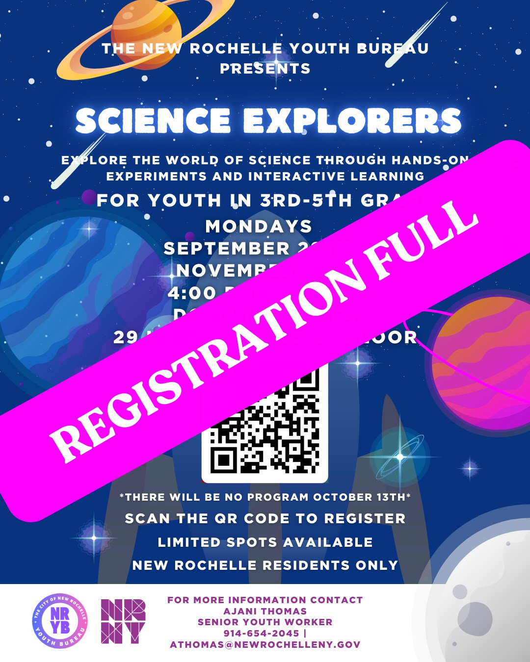 🚨 Our Fall Science Explorers... - New Rochelle Youth Bureau | Facebook