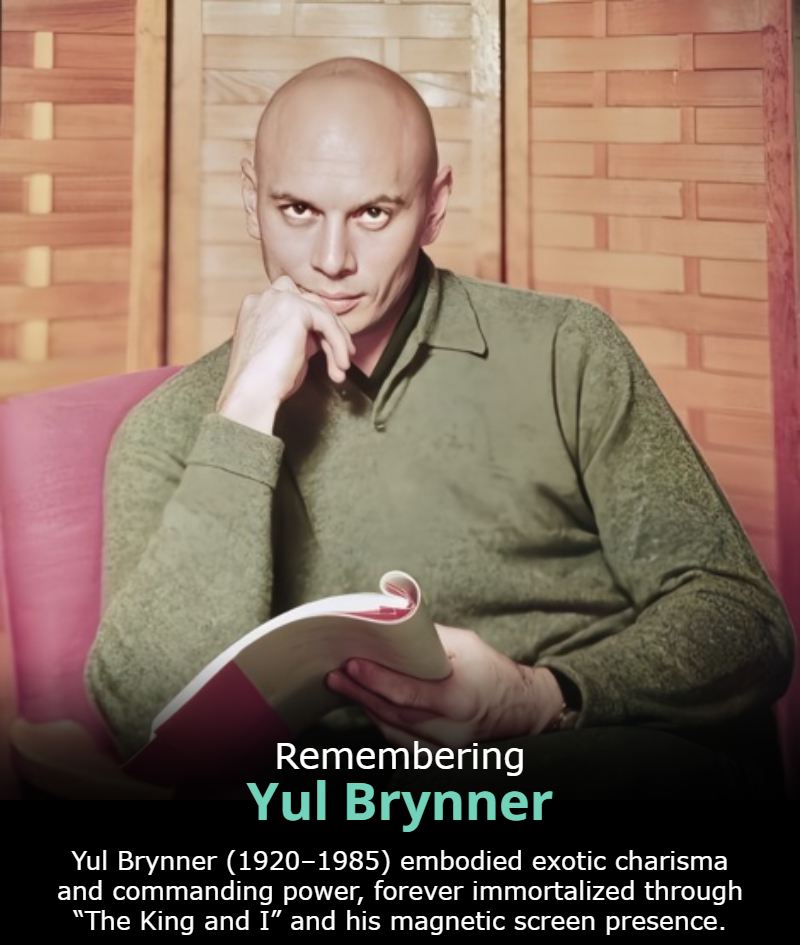 Mysterious - Yuliy Borisovich Bryner (July 11, 1920 – October 10, 1985 ...