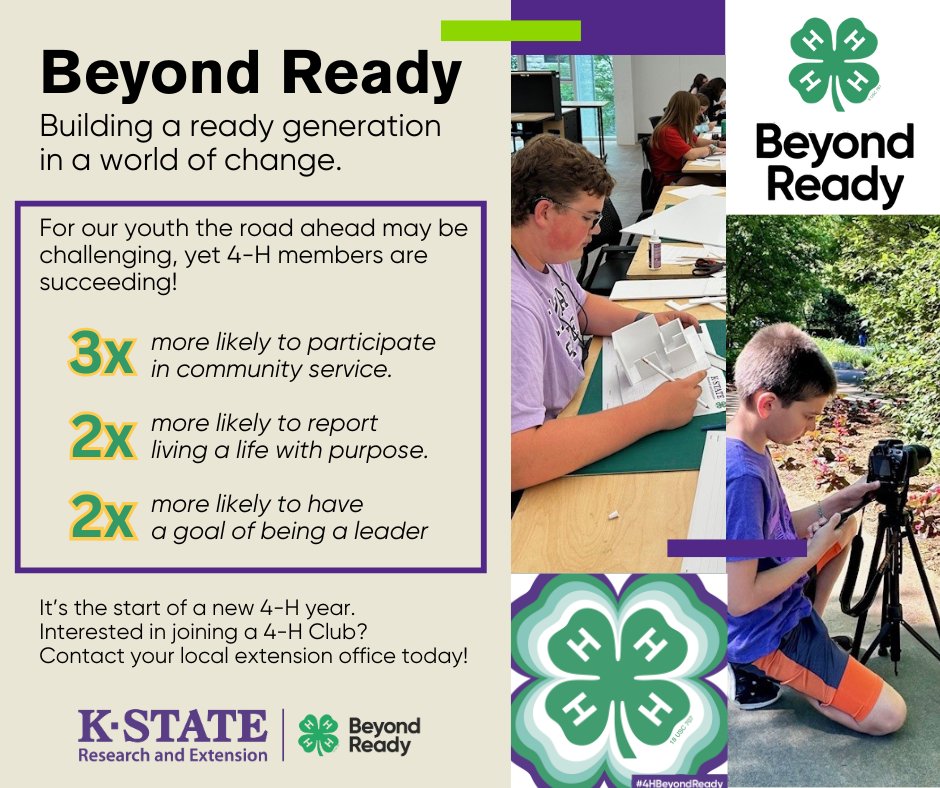 Kansas 4-H - The goal of Beyond Ready is to help 10... | Facebook