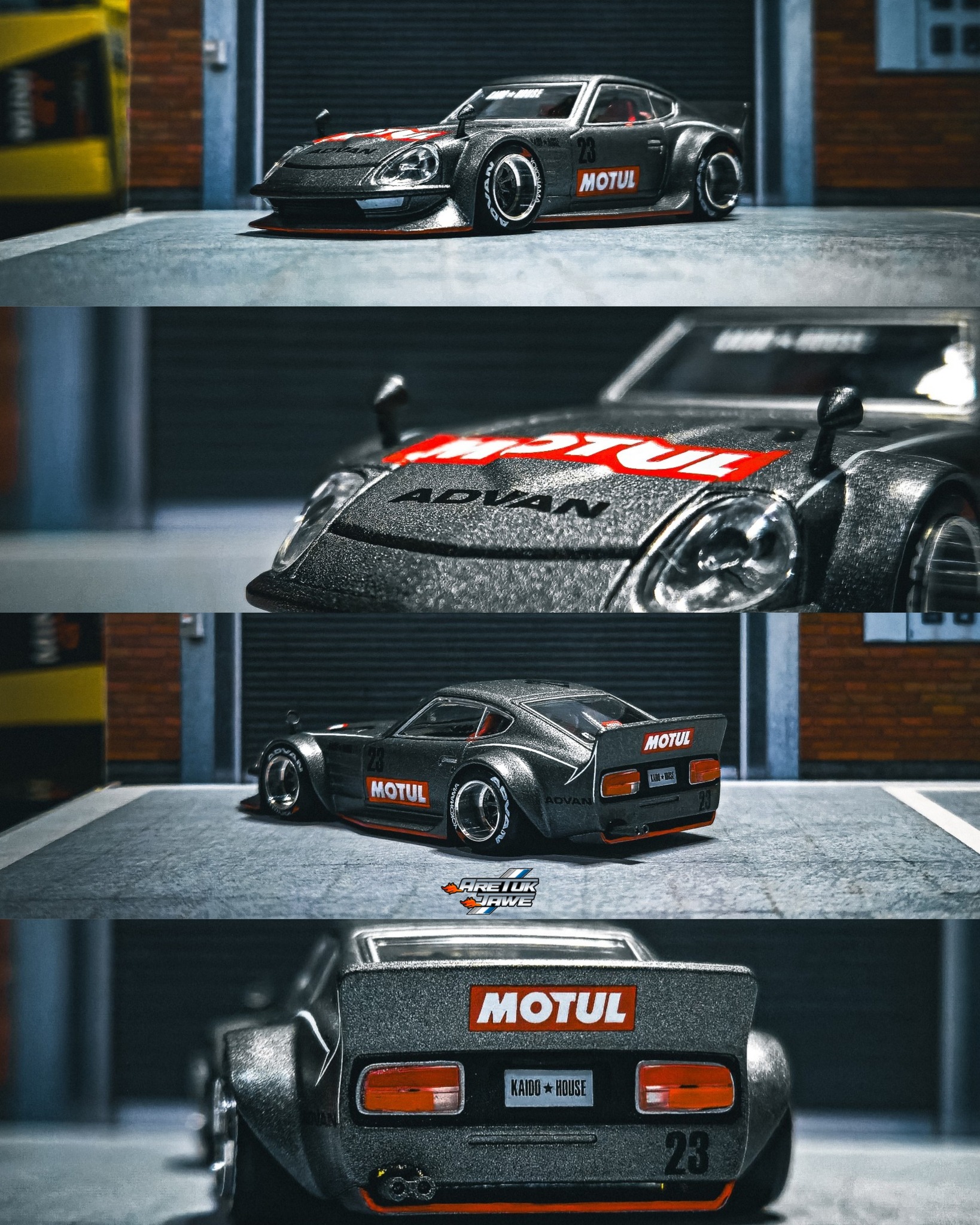 Kaido House X Mini GT Datsun Fairlady Z MOTUL – Scala 1:64, Limited Edition Sigillata