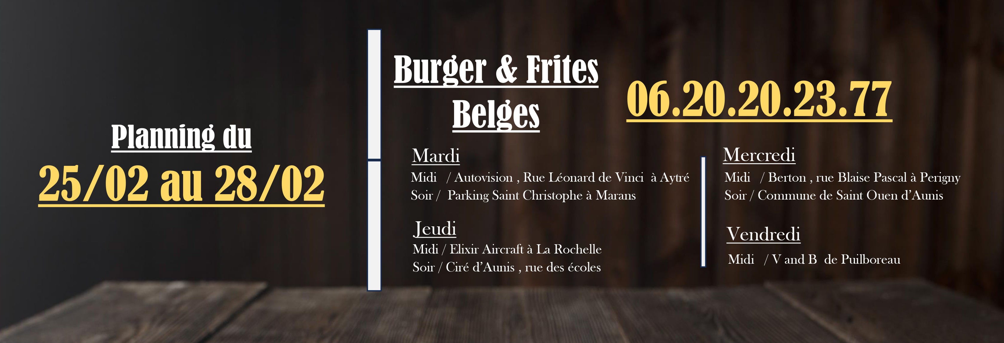 Chez Richet - Foodtruck Burger & Frite Belge
