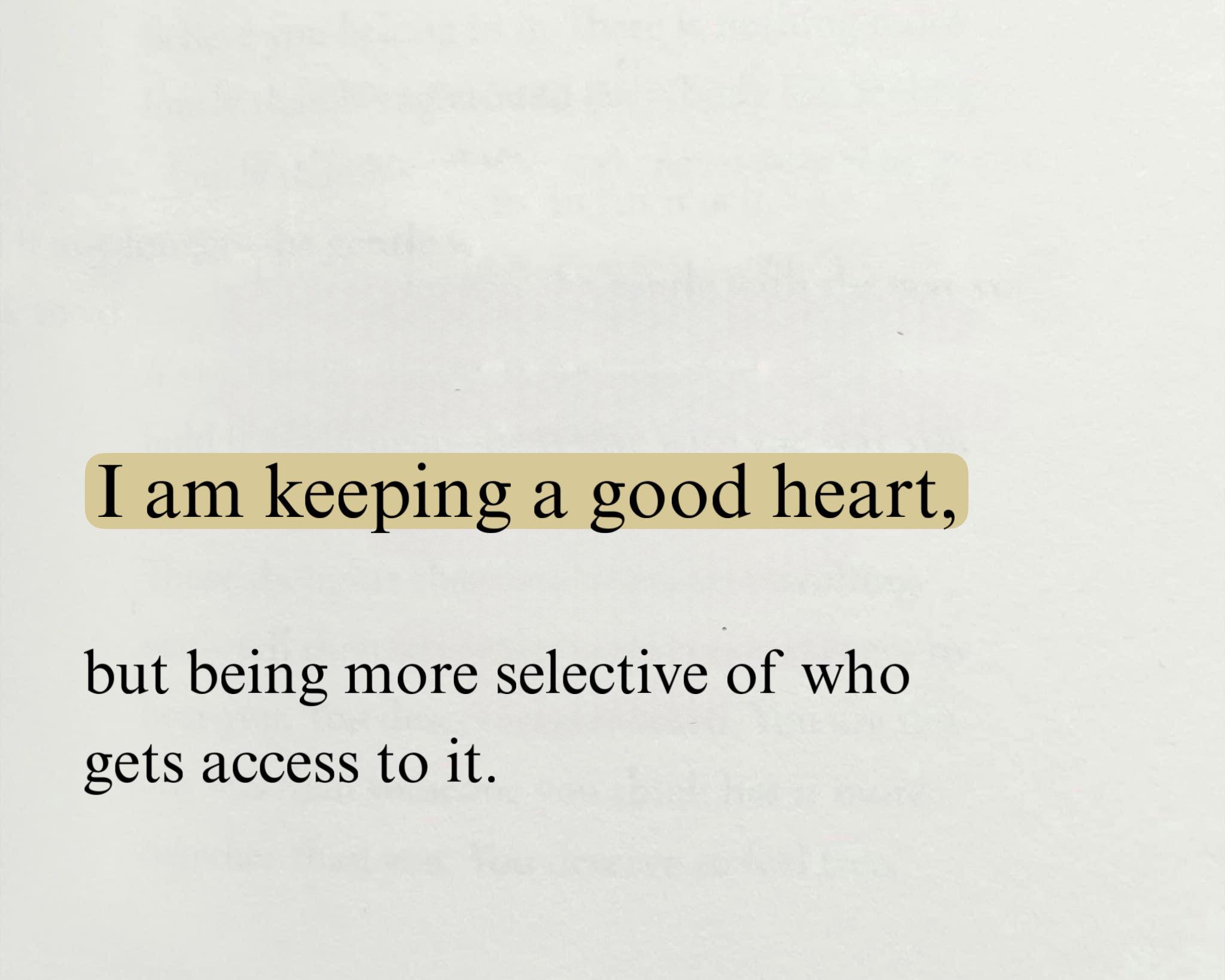 Self - Be selective | Facebook