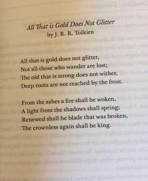 J.R.R. Tolkien's poem from The Hobbit